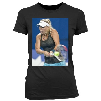 Caroline Wozniacki Women's Junior Cut Crewneck T-Shirt