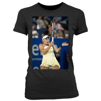 Caroline Wozniacki Women's Junior Cut Crewneck T-Shirt