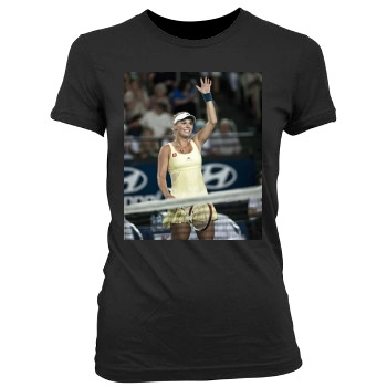 Caroline Wozniacki Women's Junior Cut Crewneck T-Shirt