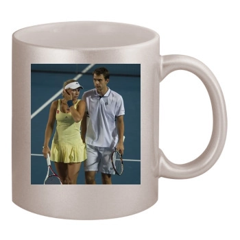 Caroline Wozniacki 11oz Metallic Silver Mug