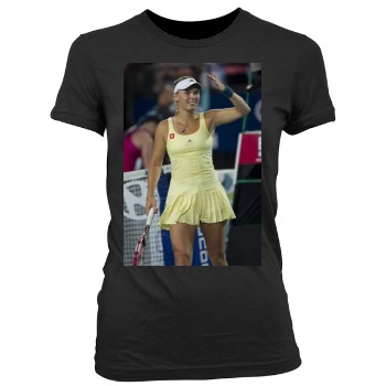 Caroline Wozniacki Women's Junior Cut Crewneck T-Shirt