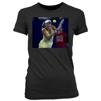 Caroline Wozniacki Women's Junior Cut Crewneck T-Shirt