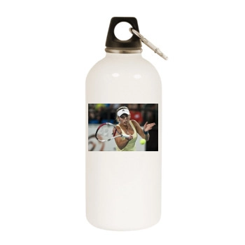 Caroline Wozniacki White Water Bottle With Carabiner