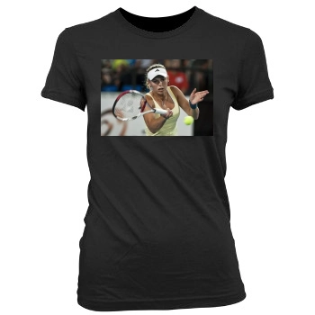 Caroline Wozniacki Women's Junior Cut Crewneck T-Shirt