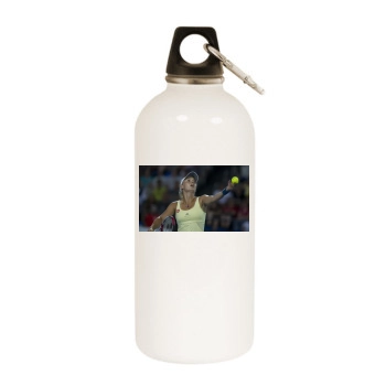 Caroline Wozniacki White Water Bottle With Carabiner