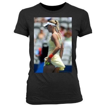 Caroline Wozniacki Women's Junior Cut Crewneck T-Shirt