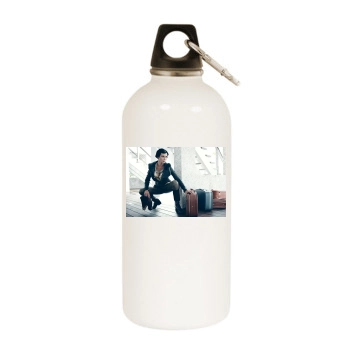 Catherine Bell White Water Bottle With Carabiner