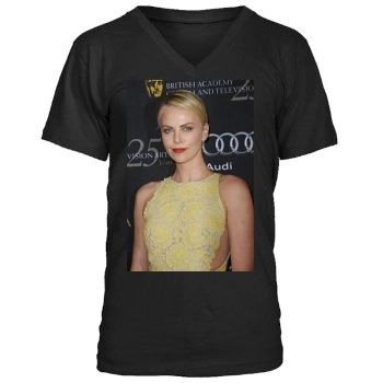 Charlize Theron Men's V-Neck T-Shirt