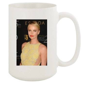 Charlize Theron 15oz White Mug