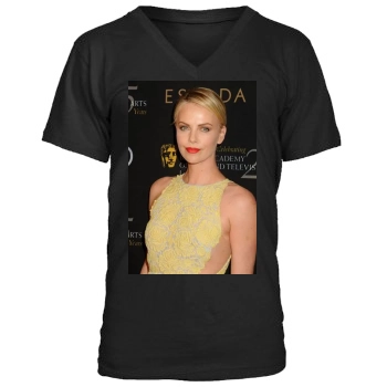 Charlize Theron Men's V-Neck T-Shirt