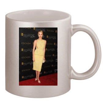 Charlize Theron 11oz Metallic Silver Mug