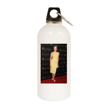 Charlize Theron White Water Bottle With Carabiner