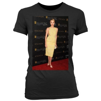 Charlize Theron Women's Junior Cut Crewneck T-Shirt