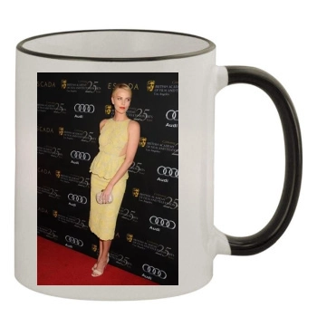 Charlize Theron 11oz Colored Rim & Handle Mug