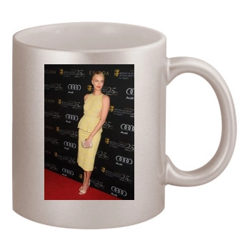 Charlize Theron 11oz Metallic Silver Mug