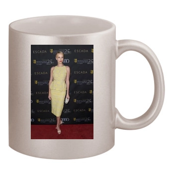 Charlize Theron 11oz Metallic Silver Mug