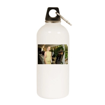 Charlize Theron White Water Bottle With Carabiner