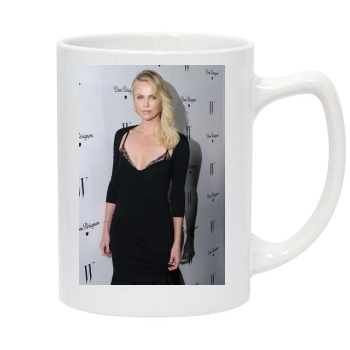 Charlize Theron 14oz White Statesman Mug