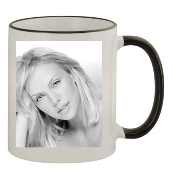 Charlize Theron 11oz Colored Rim & Handle Mug