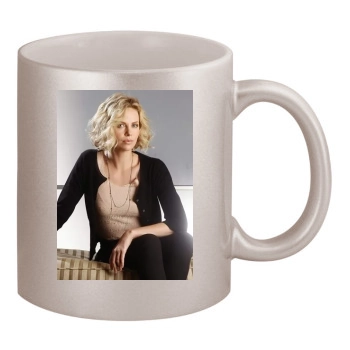 Charlize Theron 11oz Metallic Silver Mug