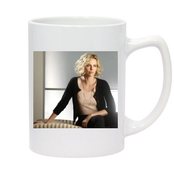 Charlize Theron 14oz White Statesman Mug