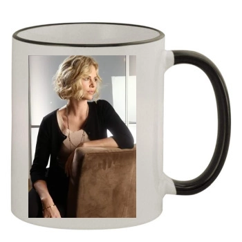 Charlize Theron 11oz Colored Rim & Handle Mug