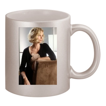 Charlize Theron 11oz Metallic Silver Mug