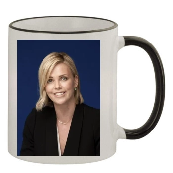 Charlize Theron 11oz Colored Rim & Handle Mug