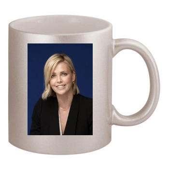 Charlize Theron 11oz Metallic Silver Mug