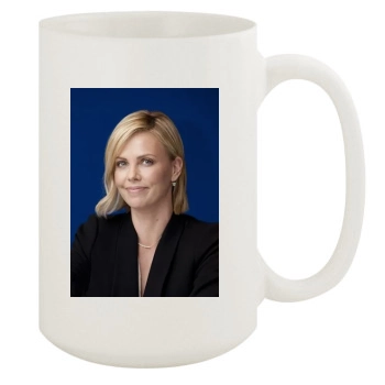 Charlize Theron 15oz White Mug