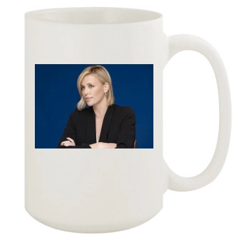 Charlize Theron 15oz White Mug