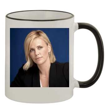 Charlize Theron 11oz Colored Rim & Handle Mug