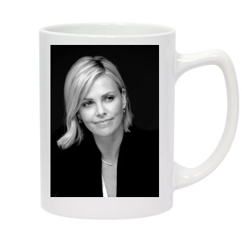 Charlize Theron 14oz White Statesman Mug