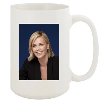 Charlize Theron 15oz White Mug