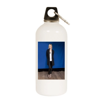 Charlize Theron White Water Bottle With Carabiner