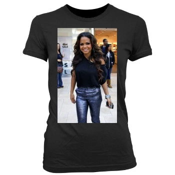 Christina Milian Women's Junior Cut Crewneck T-Shirt