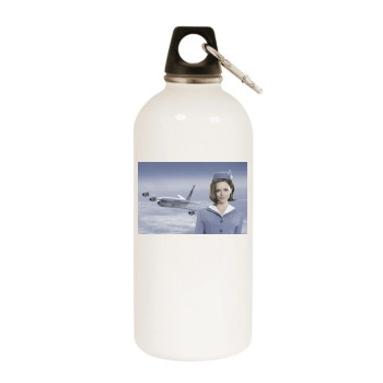 Christina Ricci White Water Bottle With Carabiner