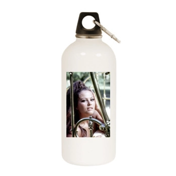 Claudia Cardinale White Water Bottle With Carabiner