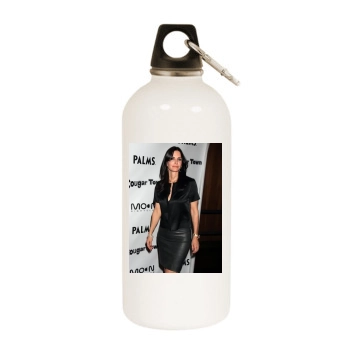 Courteney Cox White Water Bottle With Carabiner