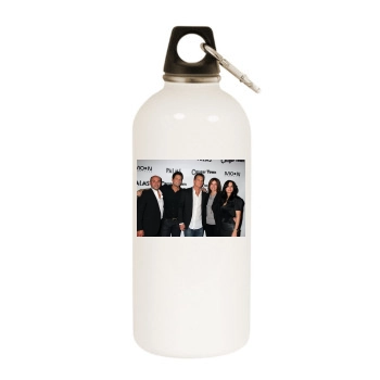 Courteney Cox White Water Bottle With Carabiner