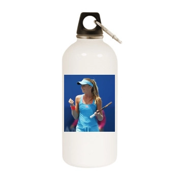 Daniela Hantuchova White Water Bottle With Carabiner