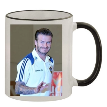 David Beckham 11oz Colored Rim & Handle Mug