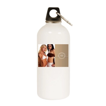 Elisha Cuthbert White Water Bottle With Carabiner