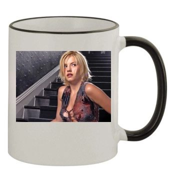 Elisha Cuthbert 11oz Colored Rim & Handle Mug