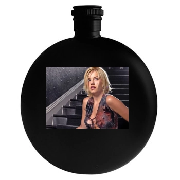 Elisha Cuthbert Round Flask