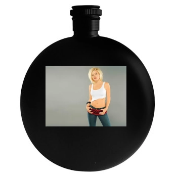 Elisha Cuthbert Round Flask