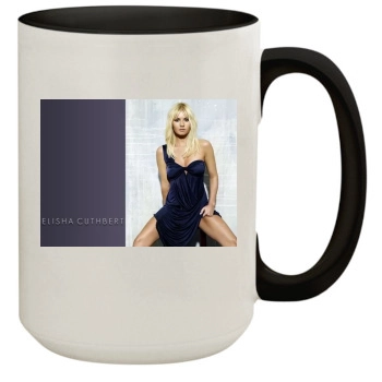 Elisha Cuthbert 15oz Colored Inner & Handle Mug