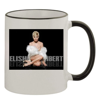 Elisha Cuthbert 11oz Colored Rim & Handle Mug