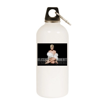 Elisha Cuthbert White Water Bottle With Carabiner