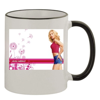 Elisha Cuthbert 11oz Colored Rim & Handle Mug